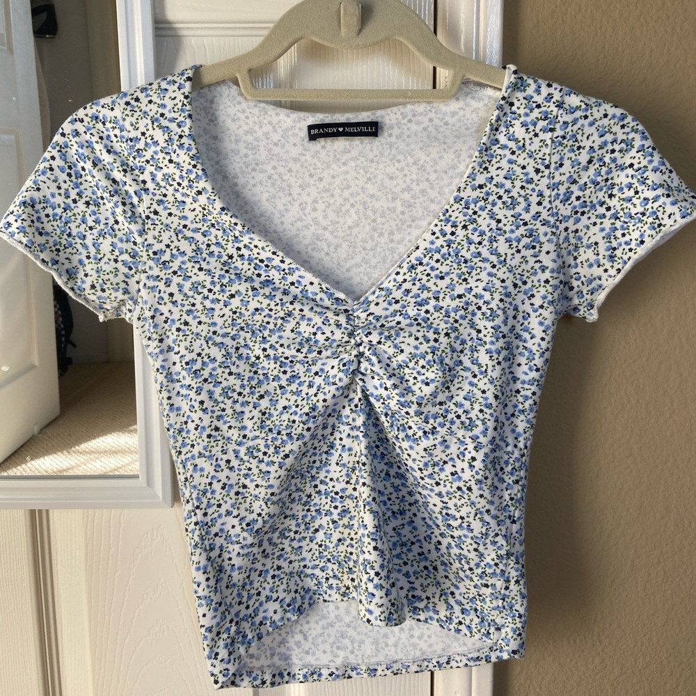❗️RARE❗️Brandy Melville Floral Gina Top